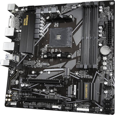 Материнская плата AM4 Gigabyte B550M DS3H