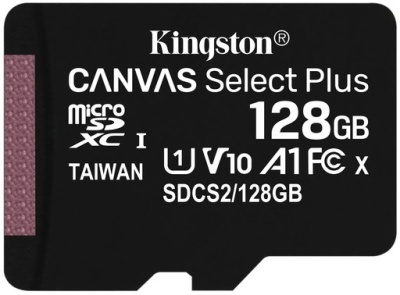 Карта памяти MicroSDXC 128Gb Kingston Canvas Select Plus SDCS2/128GBSP