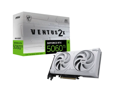 Видеокарта GeForce RTX 5060Ti 8Gb MSI Ventus 2X OC White Plus