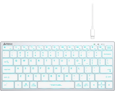 Клавиатура A4Tech Fstyler FX61 White/Blue