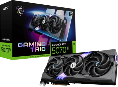 Видеокарта GeForce RTX 5070Ti 16Gb MSI Gaming Trio