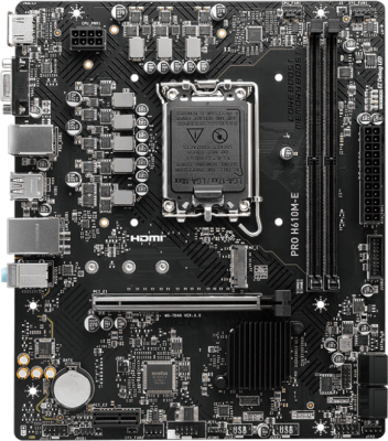 Материнская плата 1700 MSI H610M-E PRO DDR5