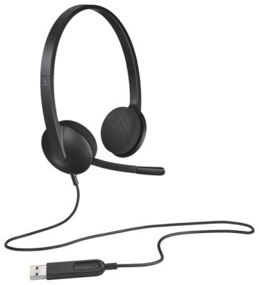 Наушники с микрофоном Logitech PC Headset H340 USB