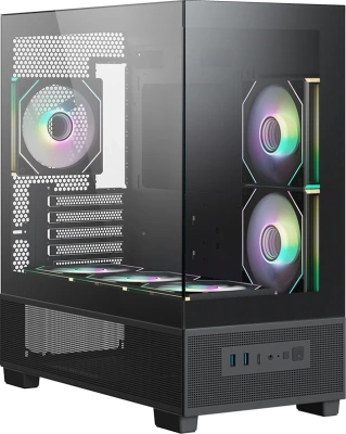 Корпус Xastra Q500M 6ARGB-C10-UC Black