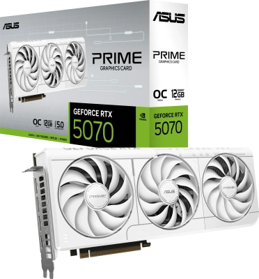 Видеокарта GeForce RTX 5070 12Gb Asus PRIME-RTX5070-O12G White