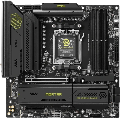 Материнская плата AM5 MSI B850M MAG Mortar WIFI