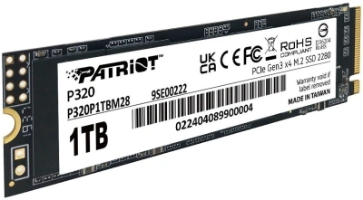 Накопитель SSD M2 1Tb Patriot P320 P320P1TBM28
