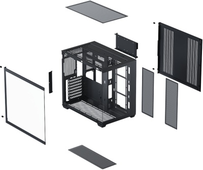 Корпус Xastra QW500 7ARGB-C10-UC Black