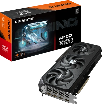 Видеокарта Radeon RX 9070 16Gb Gigabyte GV-R9070GAMING-16GD