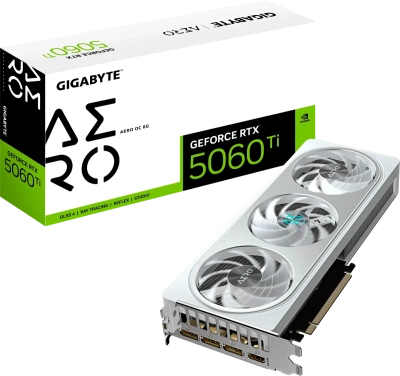 Видеокарта GeForce RTX 5060Ti 8Gb Gigabyte GV-N506TAERO OC-8GD