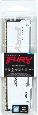 Модуль памяти DDR5 16Gb Kingston 6000 Fury Beast White KF560C30BWEA-16