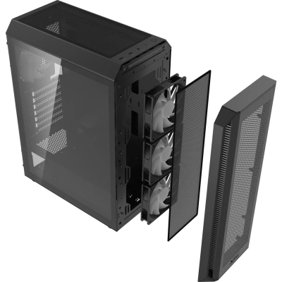 Корпус Adata XPG Valor Air Plus Black VALORAIRPLUSMTA-BKCWW
