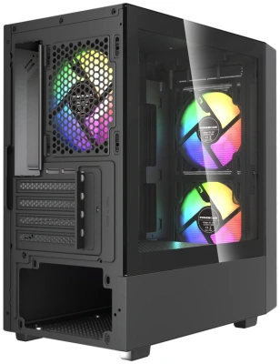Корпус Powercase Mistral SM02 ARGB Black (CMMSM02B-A3)