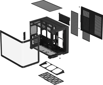Корпус Xastra QR600M 6ARGB C10-UC Black