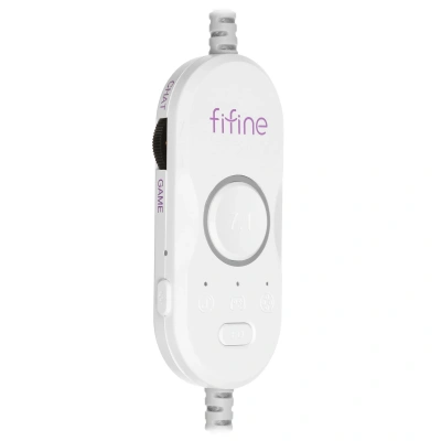 Наушники с микрофоном Fifine H16W Gaming Headsets White