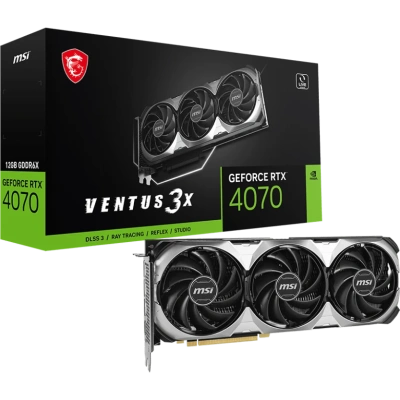 Видеокарта GeForce RTX 4070 12Gb MSI Ventus 3X E 12G