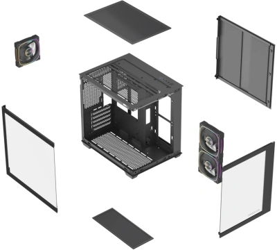 Корпус Powercase Vision Micro M5CB (CVMM5CHB-A3)