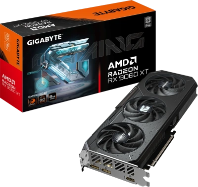 Видеокарта Radeon RX 9060 XT 8Gb Gigabyte GV-R9060XTGAMING OC-8GD