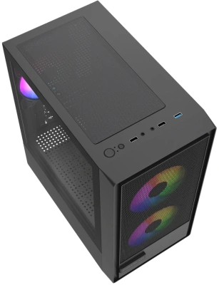 Корпус Powercase Mistral SM02 ARGB Black (CMMSM02B-A3)