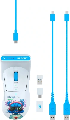 Мышь беспроводная A4Tech Bloody R73 Ultra Duo NYX MIRAGE