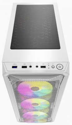 Корпус Powercase Mistral Z4 LED White (CMIZW-L4)