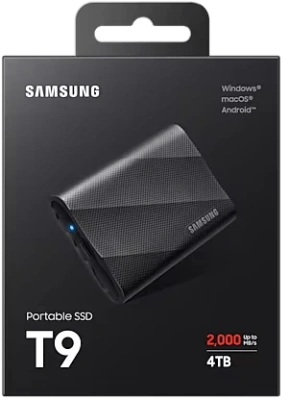 Внешний SSD 4Tb Samsung T9 Black MU-PG4T0B Внешний SSD 4Tb Samsung T9 Black MU-PG4T0B