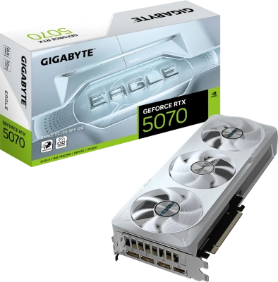 Видеокарта GeForce RTX 5070 12Gb Gigabyte GV-N5070EAGLEOC ICE-12GD