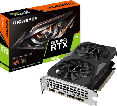 Видеокарта GeForce RTX 3050 6Gb Gigabyte GV-N3050WF2OCV2-6GD