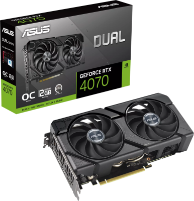 Видеокарта GeForce RTX 4070 12Gb Asus DUAL-RTX4070-O12G-EVO