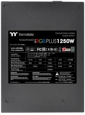 Блок питания 1250W Thermaltake Toughpower iRGB Plus PS-TPI-1250F3FDTE-1