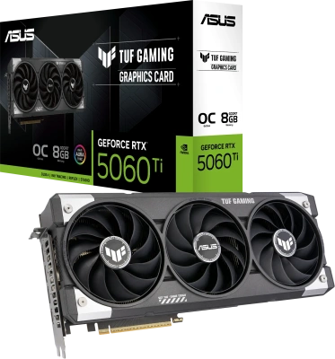 Видеокарта GeForce RTX 5060Ti 8Gb Asus TUF Gaming TUF-RTX5060TI-O8G-GAMING