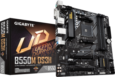 Материнская плата AM4 Gigabyte B550M DS3H