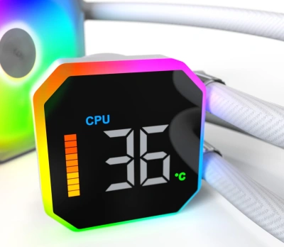 Водяное охлаждение Montech HyperFlow Digital 360 White