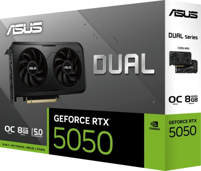 Видеокарта GeForce RTX 5050 8Gb Asus DUAL-RTX5050-O8G