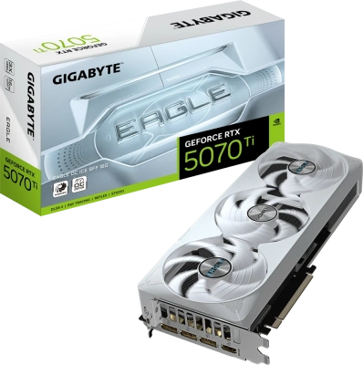 Видеокарта GeForce RTX 5070Ti 16Gb Gigabyte GV-N507TEAGLEOC ICE-16GD