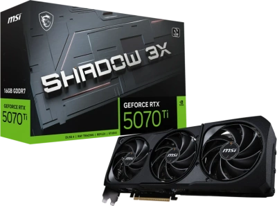 Видеокарта GeForce RTX 5070Ti 16Gb MSI Shadow 3X