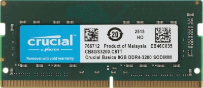 Модуль памяти SO-DIMM DDR4 8Gb Crucial 3200 CB8GS3200