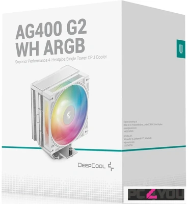 Кулер для процессора Deepcool AG400 G2 WH ARGB