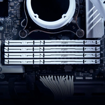 Модуль памяти DDR5 32Gb (2x16Gb Kit) Kingston 5200 Fury Beast White KF552C40BWK2-32