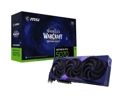 Видеокарта GeForce RTX 5070 12Gb MSI World of Warcraft Midnight Void Edition OC