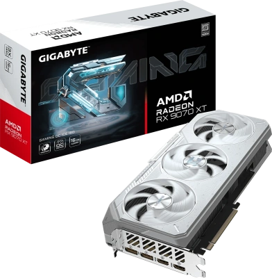 Видеокарта Radeon RX 9070 XT Gigabyte 16Gb GV-R907XGAMINGOCICE-16GD
