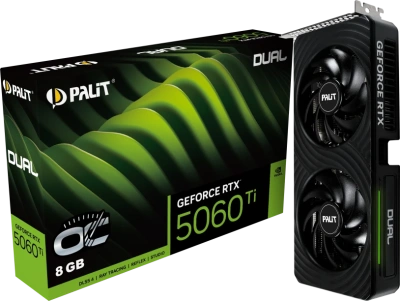 Видеокарта GeForce RTX 5060Ti 8Gb Palit Dual OC NE7506TT19P1-GB2062D