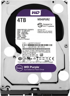 Жесткий диск 4000Gb WD Purple WD40PURZ