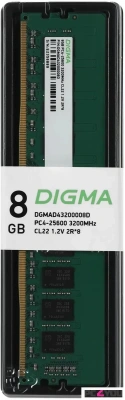 Модуль памяти DDR4 8Gb Digma 3200 DGMAD43200008D
