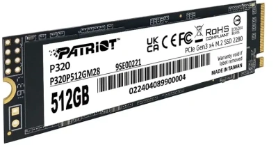 Накопитель SSD M2 512Gb Patriot P320P512GM28