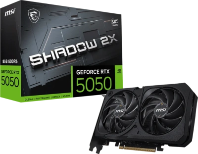 Видеокарта GeForce RTX 5050 8Gb MSI Shadow 2X OC
