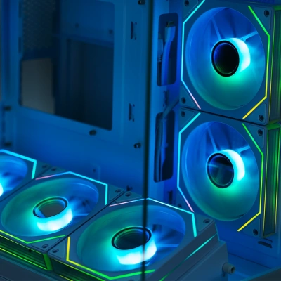 Корпус Xastra QW500M 6ARGB-C10-UC White QW500M-6FM12A-C10-UC-WH