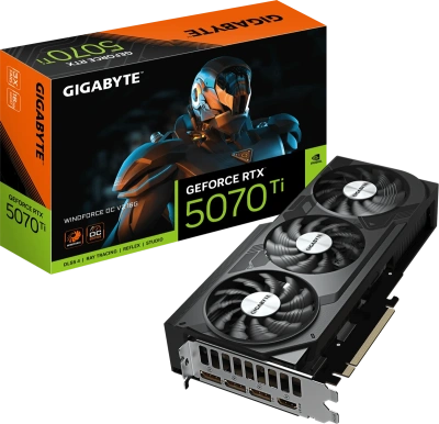 Видеокарта GeForce RTX 5070Ti 16Gb Gigabyte GV-N507TWF3OCV2-16GD