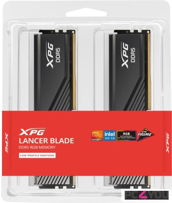 Модуль памяти DDR5 32Gb (2x16Gb Kit) AData 6000 XPG Lancer Blade RGB AX5U6000C3616G-DTLABRBK