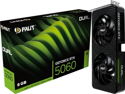 Видеокарта GeForce RTX 5060 8Gb Palit Dual NE75060019P1-GB2063D